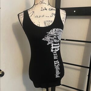 Y2K Metal Mulisha Black Graphic Pullover Tank Top 2000’s